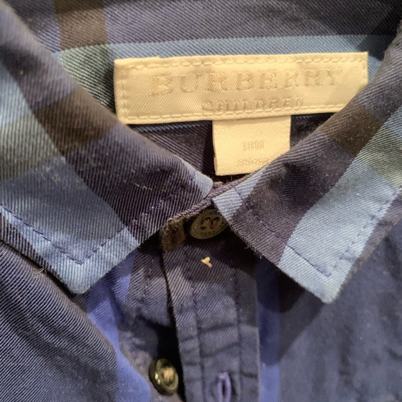 Boys Burberry Long Sleeve button down 18M - Picture 2 of 3